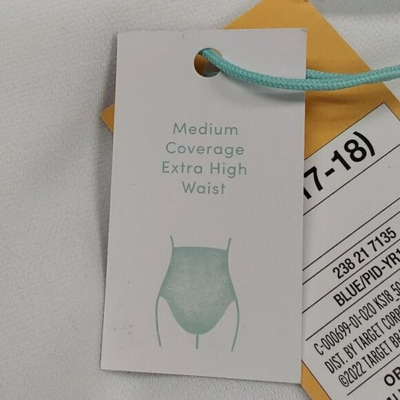 Polka Dot Ruched Extra High Waist Medium Coverage Bikini Bottom | Kona Sol | 1X - Picture 7 of 9